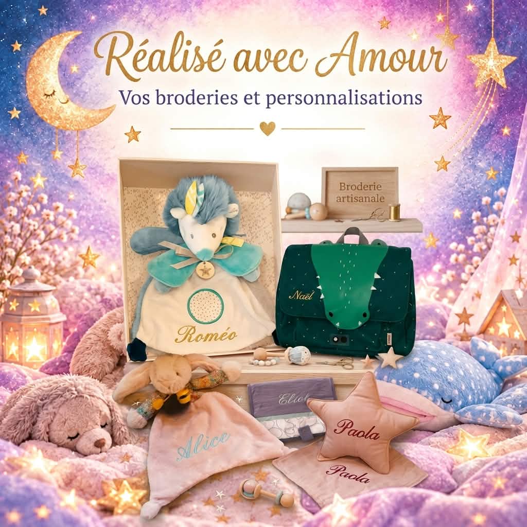 Réalisé avec amour ✨ Broderies & Personnalisation