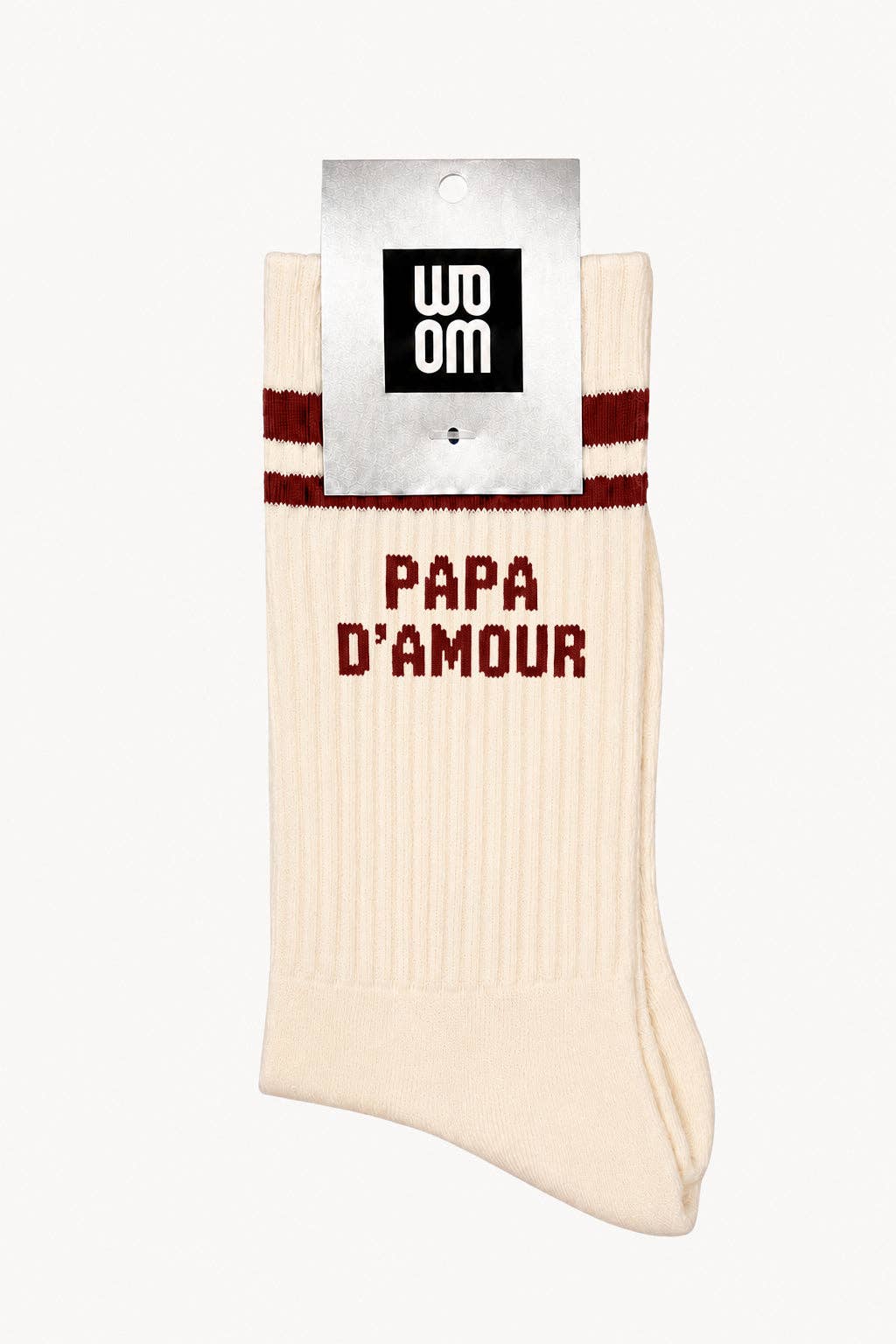 Chaussette Homme PAPA D'AMOUR - BORDEAUX: Default Title