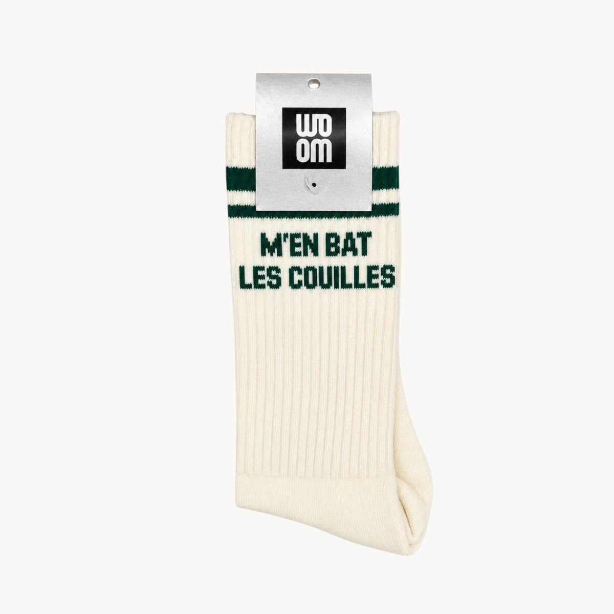 Chaussette Homme M'EN BAT LES COUILLES - Vert: Default Title