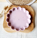Assiette en silicone Lion - Rose doux