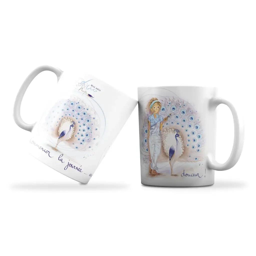 Mug Commencer la journée en douceur – Mon Amie Luce, finition MAT