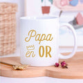 Mug blanc "Papa en OR"