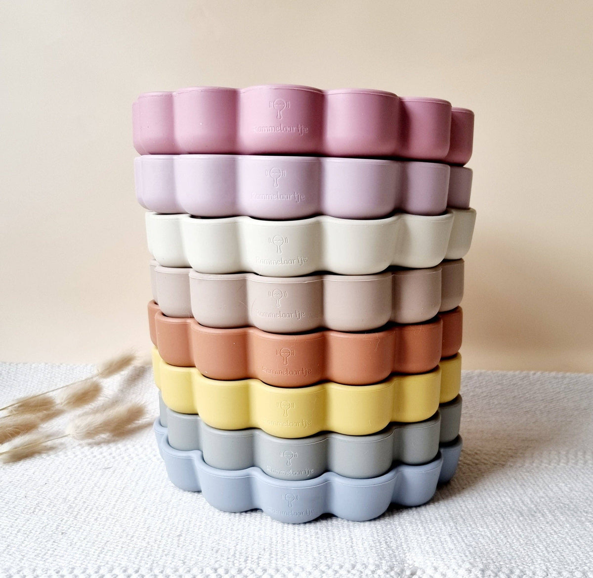 Assiette en silicone Lion - Rose doux